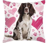 2 Pcs Throw Pillowcase English Springer Spaniel Pillow Cases 45X45Cm