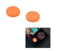2 PCS Thumb Grip Joystick Caps for AYANEO AIR Plus/Pocket Micro, Non-Slip Textured Grip Cap, Analog Stick Replacement Cover (orange)