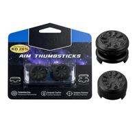 2 Pcs Thumb Grips For P-S4 PS5 Controller Accessories,Durable,High-Performance Silicone Joystick Replacement,Enhances Accuracy And Grip In FPS Games,Available In Tall And Medium Handle Sizes (Black)