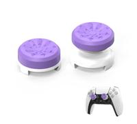 2 Pcs Thumb Stick Grips, Silicone Controller Grip Caps for Enhanced Control and Accuracy, Purple Gaming Accessory for Gamepad to Support Action Fighting Gameplay