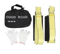 2 Pcs Tire Traction Straps with Work Gloves, Emergency Tire Traction Straps, Slip Skid Tyre Straps for Trucks Large SUVs, ABS Material with for Snow Mud Slippery Roads
