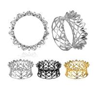 2 Pcs Titanium Steel Ear Tunnels Plugs 8-25mm Cross Hollow - with Horn Ear Tips & Perforated Earrings for Ear Stretching(Gold,8mm (0g))