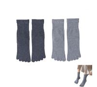 2 PCS Toe Socks Men,Toe Separator Socks,Socks with Toes,Finger Socks,Socks with ToesFive Finger Socks for Running Walking Gym Daily Life,Athlete Crew Socks with Toe for Men