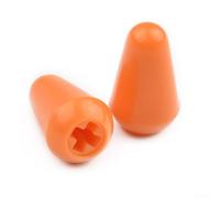 2 PCS Toggle Switch Tip for SQ ST Electric Guitar 3 Way 5 Way Plastic Accessory (Orange)