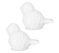 2 PCS Toilet Bolt Cover Cute Ceramic Birds Toilet Bolt Caps Decorative Cute Bird Covers White Small Animal Knob Covers for Bottom of Toilets Easy Installation Set for Bathroom Bowl Base Decor