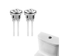 2 Pcs Toilet Flush Button, Toilet Flush System Replacement, Toilet Cistern Flush Parts, Dual Flush Toilet Push Buttons Replacement Toilet Water Tank Pressure Pumps Buttons For Toilet