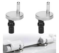 2 Pcs Toilet Seat Hinges Fittings, Quick Release Toilet Seat Fixings, UpgradeTop Fix Blind Hole Fittings, Toilet Seat Hinges Seat Screws, Easy to Install for WC Toilets Blind Holes