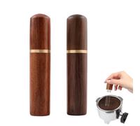 2 PCS Tool Espresso Coffee Distributor, 0.35 MM 6 Needles Espresso Coffee Stirrer Tool Coffees Needle Barista Hand Needle Type Distribution Tools Natural Wood Handle and Stand for Barista Cafes Gift