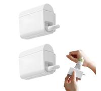 2 PCS Toothpaste Squeezer, Rolling Tube Toothpaste Squeezer with Frosted Handles Toothpaste Holder Stand Bathroom Organizer,Saves Toothpaste and Creams