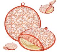 2 Pcs Tortilla Warmer Pouch, Taco Heat Container, Taco Warmer Bag, 30cm Tortilla Pouch Insulated Heat Keeper, Bread Insulated Holder, Microwave Safe with PP Cotton for Home Kitchen(Style2)