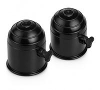 2 PCS Tow Ball Cover with Lock, 50mm Tow Bar Ball Cover Cap | Trailer Hook Ball,Hitch Caravans Towball Protector,Towing Socket, Auto Tow Bar Ball Cap For Car, Truck Caravan,Trailer