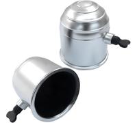 2 Pcs Tow Bar Ball Cover for Citroen C3 C4 C4L C5 C5X C6, Towball Cap Protector, Trailer Hitch Ball Cover, Weatherproof, Durable, Hard plastic,Silver