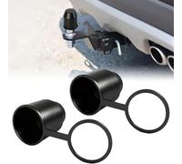 2 Pcs Tow Bar Ball Cover for Ford Kuga 3 (II) ST-Line & Vignale I 2019-2023, Towball Cap Protector, Trailer Hitch Ball Cover, Weatherproof, Durable, Flexible, Rubber