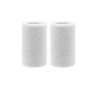 2 Pcs Towel Sports Wristbands Tennis Sweat Bands Wrist Guard For Basketball Volleyball padel Fitness Sweatbands Wrist Wrap Cuff For Men And Women(2pcs white 11 cm)