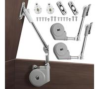 2 PCS Toy Box Soft Close Hinges - Lid Support Hinge, Lid Stay 105 Degree Open with Soft Close, Lid Support for Wooden Chests, Cabinet, Trunks & Benches, Box, Cabinets, Upward Top-Opening Flap Door