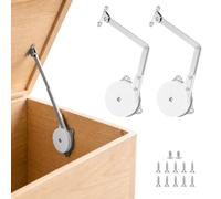 2 Pcs Toys Box Hinges Heavy Duty Cold Rolled Steel Lid Support Chest Hinges