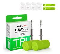 2 PCS TPU Gravel Inner Tube 700C x 32"-47" Gravel & 29" MTB Bike with Removable Valve Core, 50g bicycle inner tube for 700 x 32C-47C Gravel Bike- 29'' Mountain Bike, Presta valve:45mm