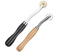 2 Pcs Tracing Wheel, Tracing Wheel Sewing Tools, Needle Point Rotary Cutter Wheel, Stitch Marker Wheel Tool for Leathercraft DIY Stitch Marker Tool