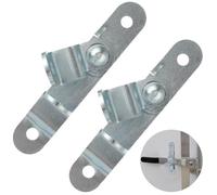 2 Pcs Trailer Hasp Latches, Weatherproof Cargo Trailer Door Hasp Keepers, Sturdy Zinc-Coated Bar Lock Handles, Enclosed Car Hauler Door Hasp Keepers