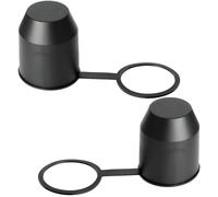 2 PCS Trailer Hitch Ball Cover, Universal Tow Bar Ball Cover Cap,Dustproof and Waterproof Black Protective Caps for Truck and Trailer Hitch Towballs Abrasion & Dirt protection