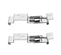 2 Pcs Trailer Number Plate Clips Spring-Loaded Stainless Steel Holder License Plate Brackets for Truck Semi-trailer Car