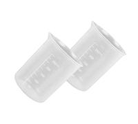 2 Pcs Transparent Measuring Jugs 250 ML PP Plastic Graduated Beakers Mixing Cups Kitchen Accessories for Kitchen Baking Measurement Liquid Food Mixing
