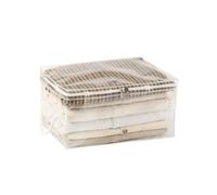 2 Pcs Transparent Quilt Storage Bag Household Foldable Large Capacity Sort Portable Dust Proof and Moisture Clothes Organizer for Closet and Moving(XXL)