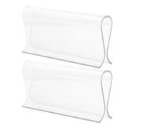 2 Pcs Transparent Roller Blind Grips Lightweight Plastic Pulls for Cordless Blinds Versatile Window Shade Accessories for Home Decor