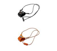 2-Pcs Travel Portable Neck Glasses Lanyard, Black & Brown