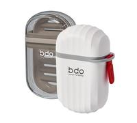 2 Pcs Travel Soap Dish with Lid, Mini Soap Case Soap Bar Leak Proof Waterproof Portable Travel Soap Box Container,Shower Soap Holder,Bathroom,Kitchen,Counter Top,Easy Cleaning (White+Brow)
