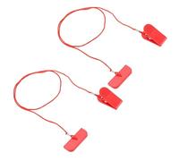 2 Pcs Treadmill Magnet Lock Emergency Stop Safety Key Universal Fit for Home Gym Equipment Robust Plastic Magnetic Design