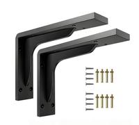 2 Pcs Triangular Wall-Mounted TV Cabinet Bracket, Heavy-Duty Load-Bearing Support for Desks and Shelves(12 inch = 30CM)