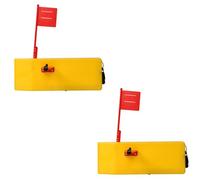 2 Pcs Trolling Planer Boards for Fishing, 9.6 in / 24.5 cm Off Shore Side Planer Boards, ABS+PC Material, Spring-Loaded Flag, Adjustable Buoyancy, for Saltwater and Freshwater