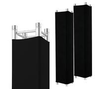 2 Pcs Truss Cover: 6.56 Ft x 12 Inch Black High Elasticity Scrim Sleeve, Easy Installation Truss Fit for Wedding or Performance or Concert Decorations