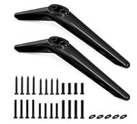 2 Pcs TV Stand Base Pedestal Feet, with Screws and Washers, for Most 28-65 inch LCD/LED/OLED Flat & Curved TVs, Black Television Stands Legs