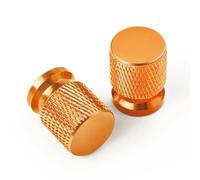 2 pcs Tyre Valve Caps for Bajaj Pulsar 200 NS/200 RS/200 AS DAS Dust Caps, Aluminium Alloy Tyre Valve Cap Corrosion Resistant,Orange