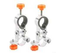 2 Pcs Umbrella Stand Clips, Aluminum Alloy Outdoor Chair Mount Bracket for Fishing Camping Garden, Secure Portable Shade Holder Rack Accessories