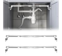 2 Pcs Undermount Sink Supports Brackets, Adjustable Stainless Steel Installation Kit, Undermount Sink Brackets for Heavy Duty Undermount Kitchen Bathroom Sink (20-31.5 inches（51-80cm）)