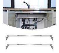 2 Pcs Undermount Sink Supports Brackets, Heavy Duty Stainless Steel Kitchen Sink Support, Adjustable Sink Supports 27.9 in-39.3 in / 71 cm-100cm