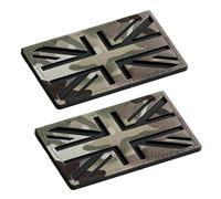 2 Pcs Union Jack Patch, Hook and Loop Patch and Patches for Clothing, Durable Sew on Patches for Clothing Sew on Badges Suitable with Outdoor Clothings Hats Backpacks 8cm×5cm