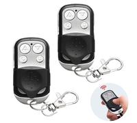 2 Pcs Universal Automatic Gate Remote Control, 433MHz Copy Remote Opener Garage Door Remote Control Fob, Wireless Garage Door Opener Cloning Key Fob with 4 Buttons for Car Garage Door Gate (Set B)