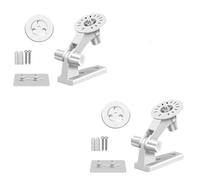 2 PCS Universal Camera Wall Mount Bracket, Self-Adhesive Wall Fixings, Damage-Free Installation for Rental Homes, Universal 1/4 Inch Thread, Adjustable Angle Stand for CCTV and Baby Monitors