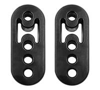 2 PCS Universal Car Exhaust Rubber Mount Vehicle Exhaust Pipe Mounting Mount 4 Holes Universal Car Exhaust Rubber Hanger