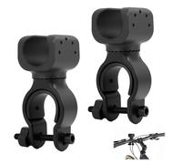 2 Pcs Universal Crutches Stick Bracket Accessories, Durable Cane Holder, Wheelchair Crutch Holder, for Drive Rollator, Walker, and Mobility Aids, Adjustable with 360-Degree Rotation Feature