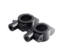 2 Pcs Universal Fit 10mm Handlebar Mirror Mount Clamps Black Aluminum 7/8" Motorcycle Mirror Handlebar Mount Clamp for Motorbike Bicycle Dirt Bike ATV motorcycle handle