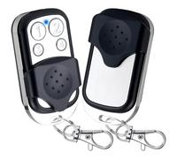 2 Pcs Universal Garage Door Remote 433 MHz Copy Automatic Gate Remote Control Electric Door Opener Wireless Cloning Key Fob with 4 Buttons for Car Garage Electric Gates