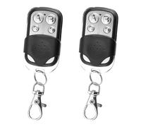 2 Pcs Universal Garage Door Remote, 433MHz Wireless Garage Door Opener, Copy Remote Control Key Fobs, Electric Gate Fob, Cloning Garage Door Remote Fob with 4 Buttons, Portable Key Fobs