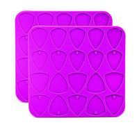 2 PCS Universal Guitar Pick Epoxy Resin Mold Guitar Plexum Silicone Mold
