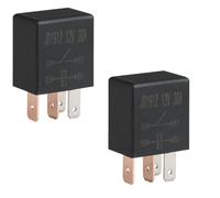 2 Pcs Universal JD1912 Safety Relay Switch 4 Pin DC 12V 30A | Multipurpose Automotive Starter Relay Replacement Parts for Trucks, Motorcycle, Boat, Fans, Air Conditioners, Oil Pumps