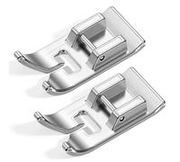 2 Pcs Universal Sewing Machine Presser Feet, Snap on, Zig Zag, Straight Stitch Sewing Machine Presser Foot Replacement Compatible with Singer, Brother, Toyota Sew Machines